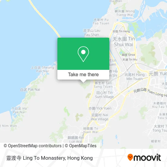 靈渡寺 Ling To Monastery map