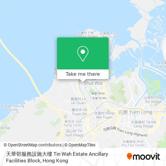 天華邨服務設施大樓 Tin Wah Estate Ancillary Facilities Block map