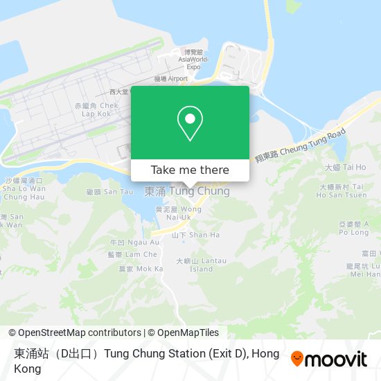 東涌站（D出口）Tung Chung Station (Exit D) map