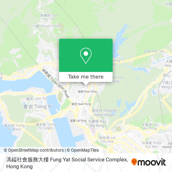 馮鎰社會服務大樓 Fung Yat Social Service Complex map