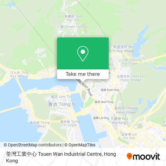 荃灣工業中心 Tsuen Wan Industrial Centre map