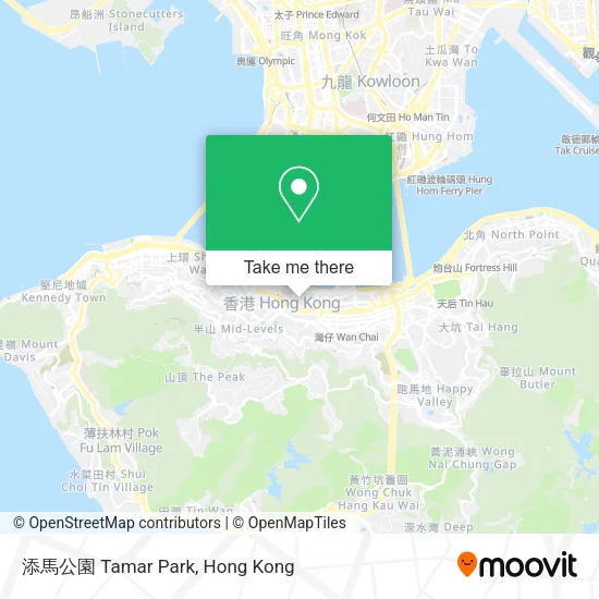 添馬公園 Tamar Park map
