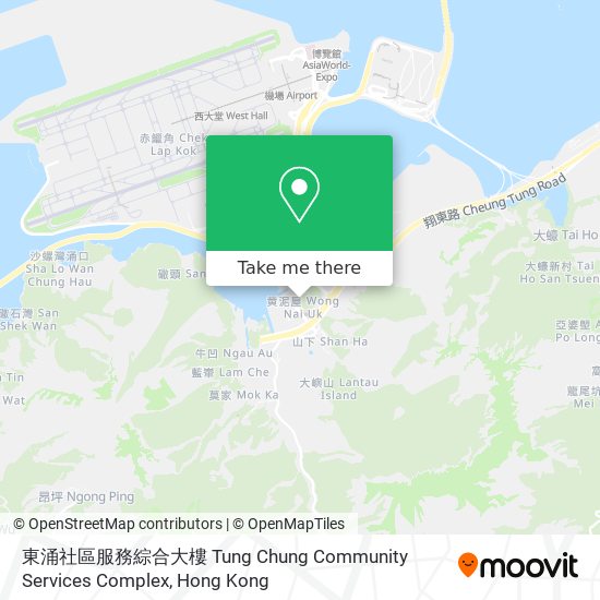 東涌社區服務綜合大樓 Tung Chung Community Services Complex map