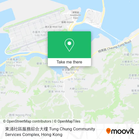 東涌社區服務綜合大樓 Tung Chung Community Services Complex地圖