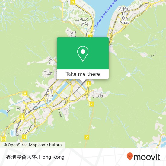 香港浸會大學 map