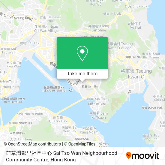 茜草灣鄰里社區中心 Sai Tso Wan Neighbourhood Community Centre地圖