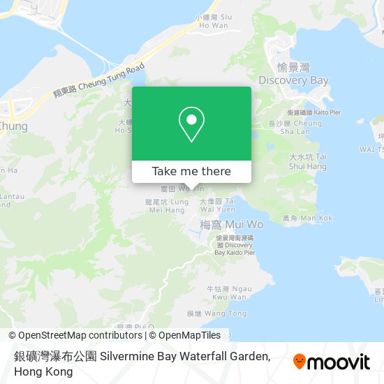 銀礦灣瀑布公園 Silvermine Bay Waterfall Garden map