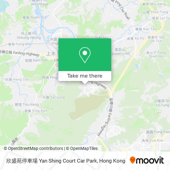 欣盛苑停車場 Yan Shing Court Car Park map