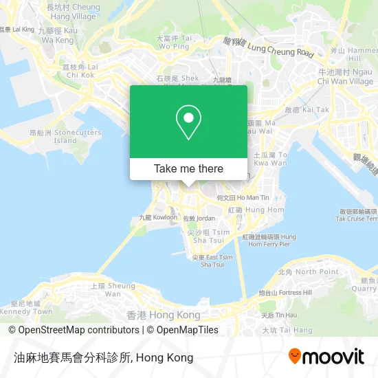 油麻地賽馬會分科診所地圖