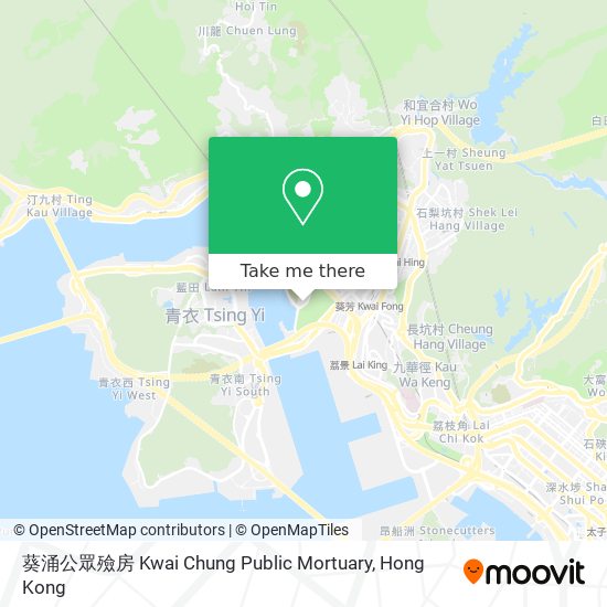 葵涌公眾殮房 Kwai Chung Public Mortuary map