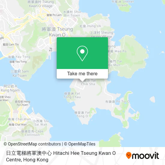 日立電梯將軍澳中心 Hitachi Hee Tseung Kwan O Centre地圖