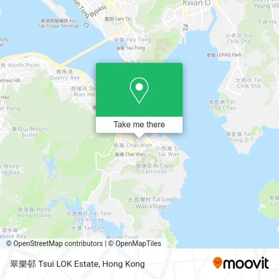 翠樂邨 Tsui LOK Estate地圖