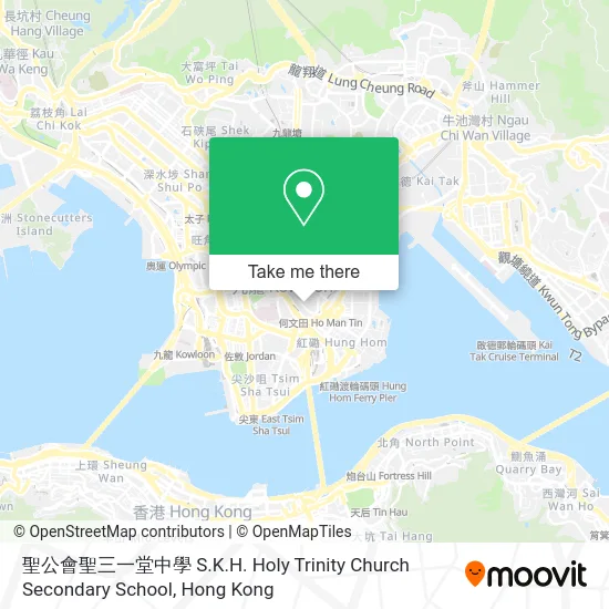 聖公會聖三一堂中學 S.K.H. Holy Trinity Church Secondary School map