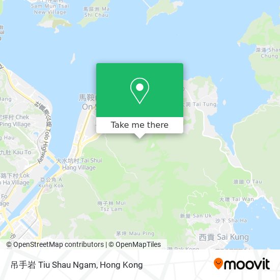 吊手岩 Tiu Shau Ngam map