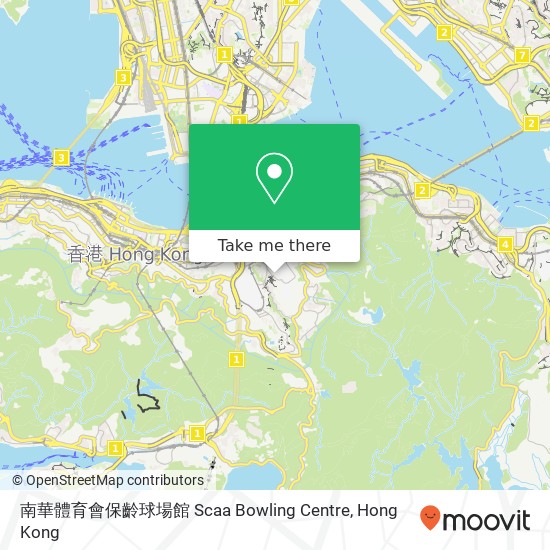 南華體育會保齡球場館 Scaa Bowling Centre map