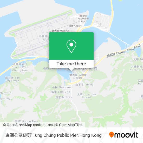 東涌公眾碼頭 Tung Chung Public Pier地圖