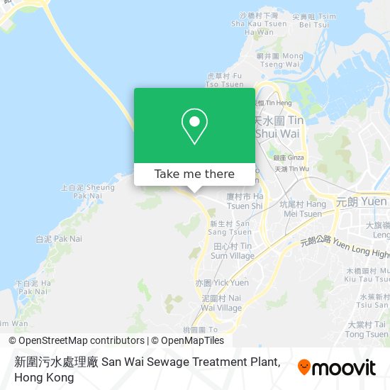 新圍污水處理廠 San Wai Sewage Treatment Plant map