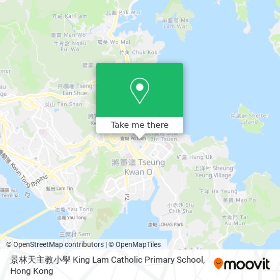 景林天主教小學 King Lam Catholic Primary School map