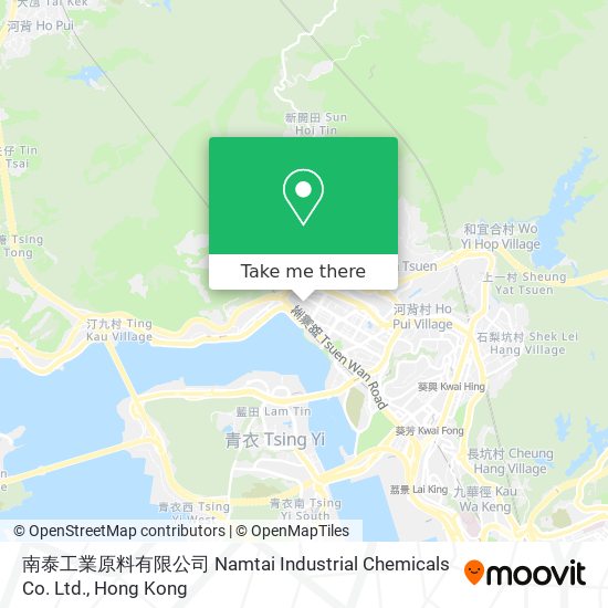 南泰工業原料有限公司 Namtai Industrial Chemicals Co. Ltd. map