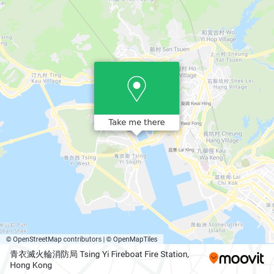 青衣滅火輪消防局 Tsing Yi Fireboat Fire Station map