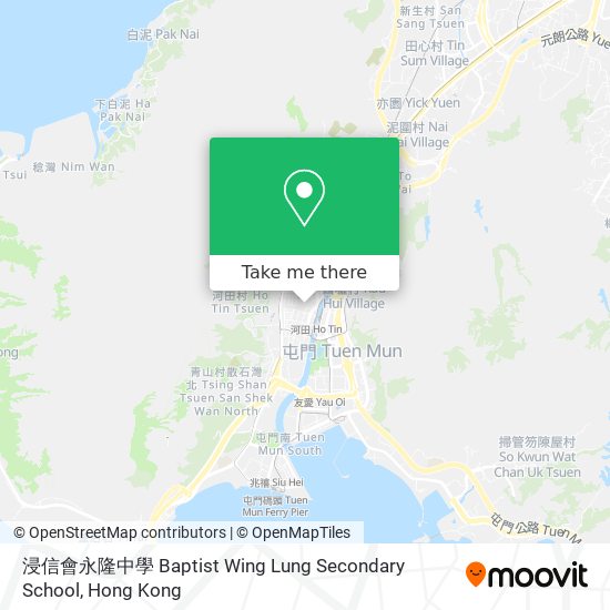浸信會永隆中學 Baptist Wing Lung Secondary School map