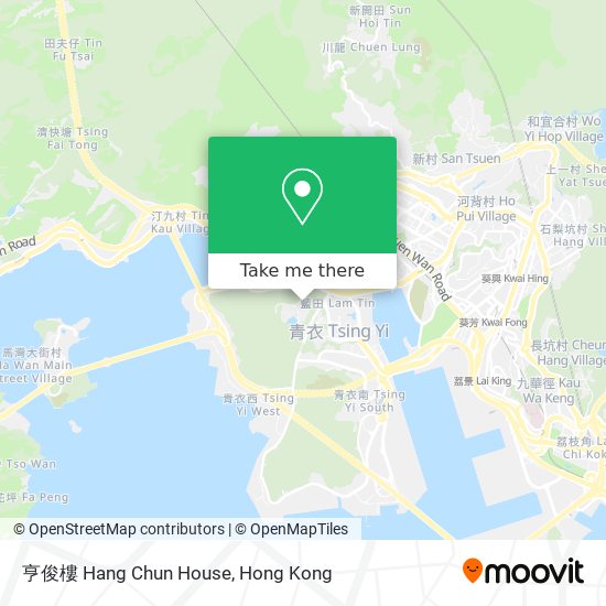 亨俊樓 Hang Chun House map