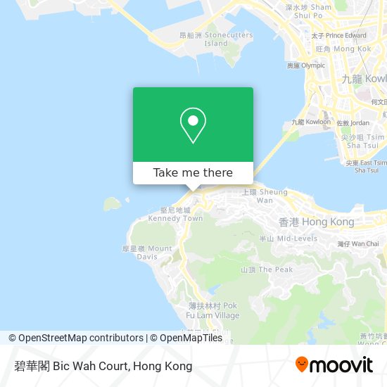 碧華閣 Bic Wah Court map