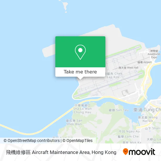飛機維修區 Aircraft Maintenance Area地圖