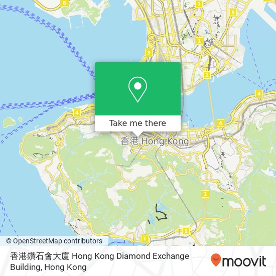 香港鑽石會大廈 Hong Kong Diamond Exchange Building map