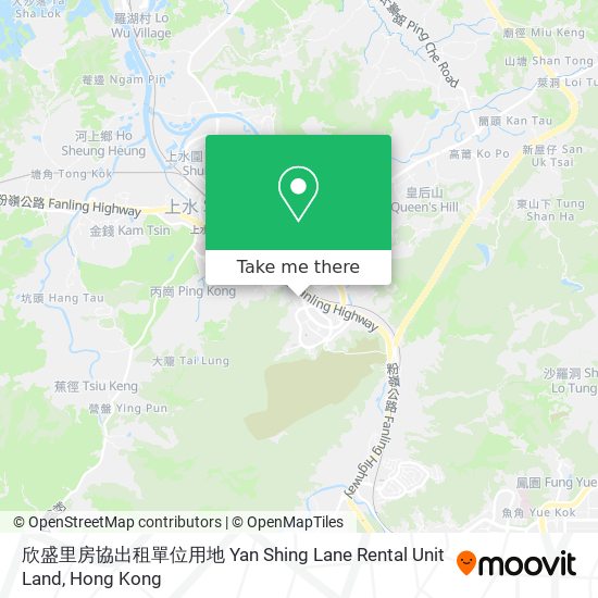 欣盛里房協出租單位用地 Yan Shing Lane Rental Unit Land map