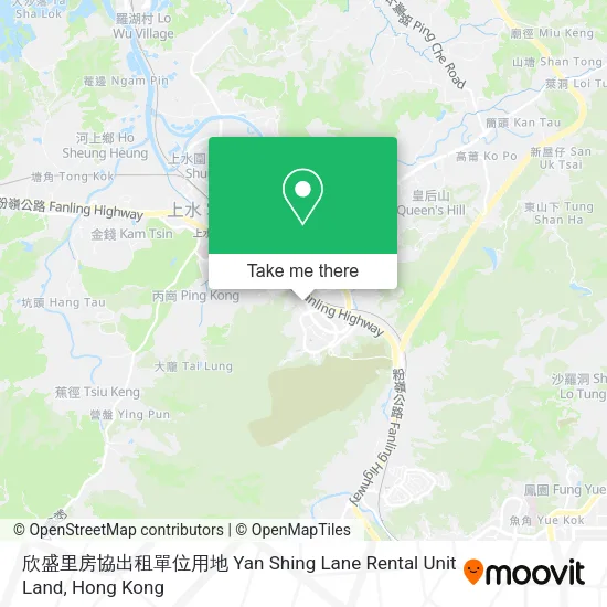 欣盛里房協出租單位用地 Yan Shing Lane Rental Unit Land地圖