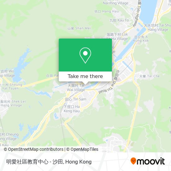 明愛社區教育中心 - 沙田地圖