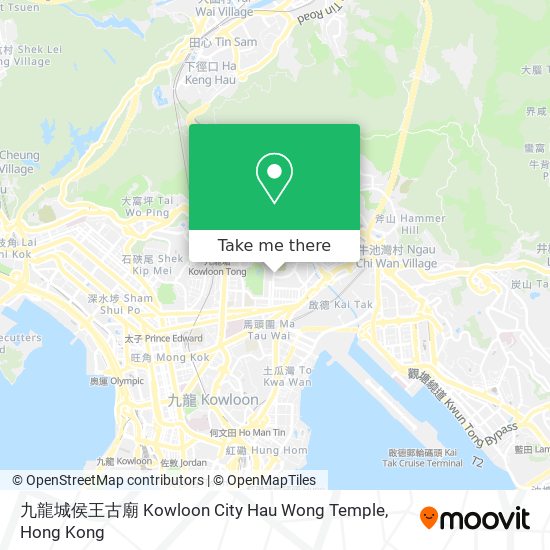 九龍城侯王古廟 Kowloon City Hau Wong Temple map