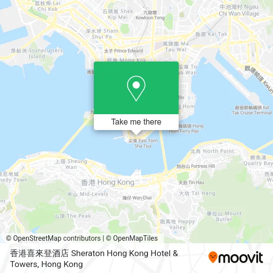 香港喜來登酒店 Sheraton Hong Kong Hotel & Towers地圖