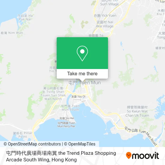 屯門時代廣場商場南翼 the Trend Plaza Shopping Arcade South Wing地圖
