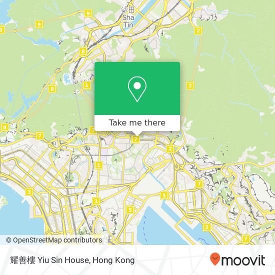 耀善樓 Yiu Sin House map