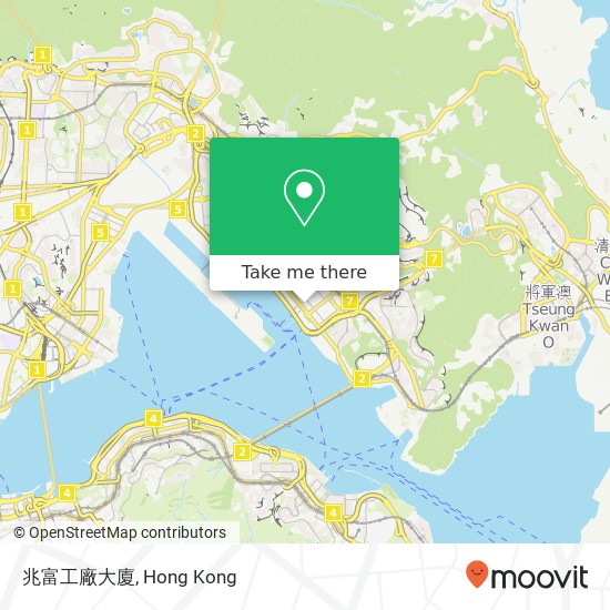 兆富工廠大廈 map