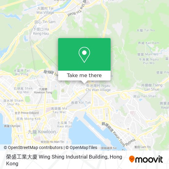 榮盛工業大廈 Wing Shing Industrial Building map