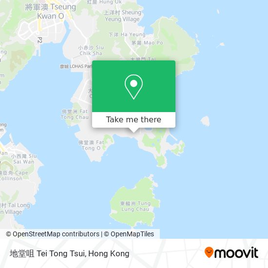 地堂咀 Tei Tong Tsui地圖