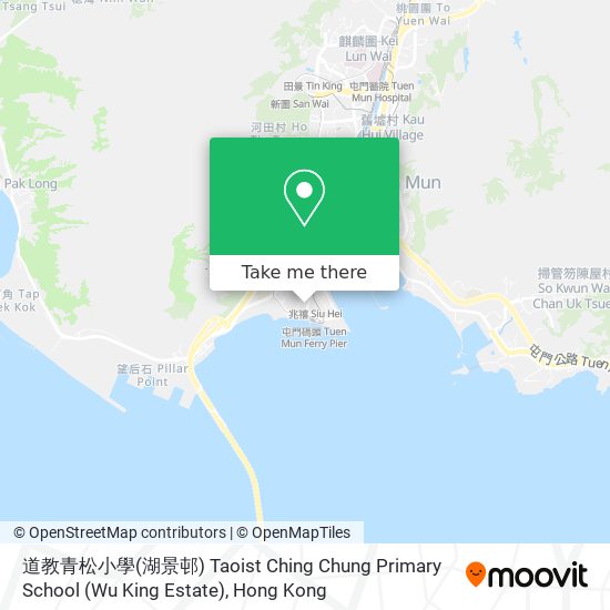 道教青松小學(湖景邨) Taoist Ching Chung Primary School (Wu King Estate) map