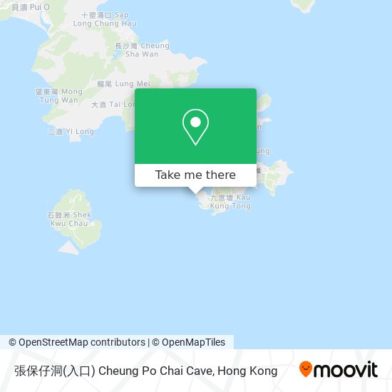 張保仔洞(入口) Cheung Po Chai Cave map