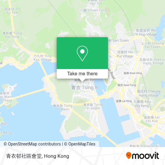 青衣邨社區會堂地圖
