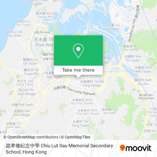 趙聿修紀念中學 Chiu Lut Sau Memorial Secondary School map