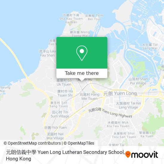 元朗信義中學 Yuen Long Lutheran Secondary School map