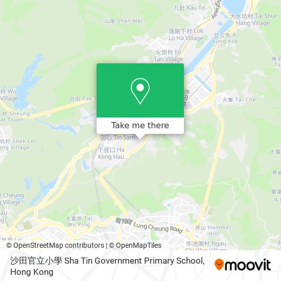 沙田官立小學 Sha Tin Government Primary School map