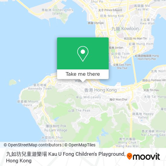 九如坊兒童遊樂場 Kau U Fong Children's Playground地圖