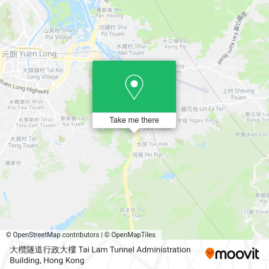 大欖隧道行政大樓 Tai Lam Tunnel Administration Building地圖