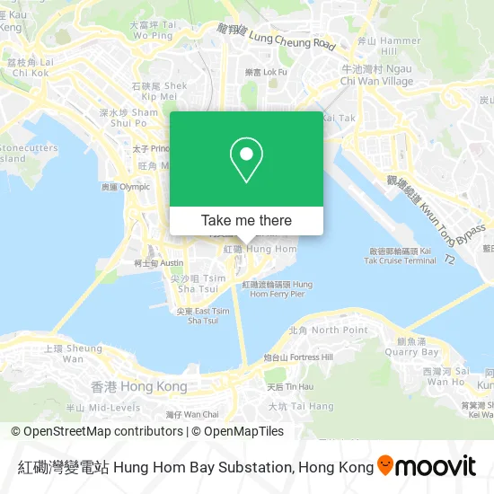 紅磡灣變電站 Hung Hom Bay Substation地圖