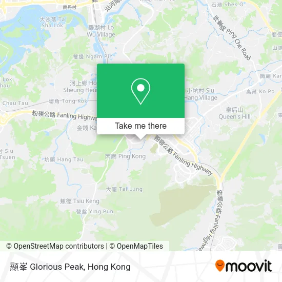 顯峯 Glorious Peak map