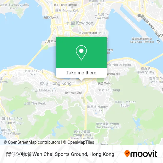 灣仔運動場 Wan Chai Sports Ground map